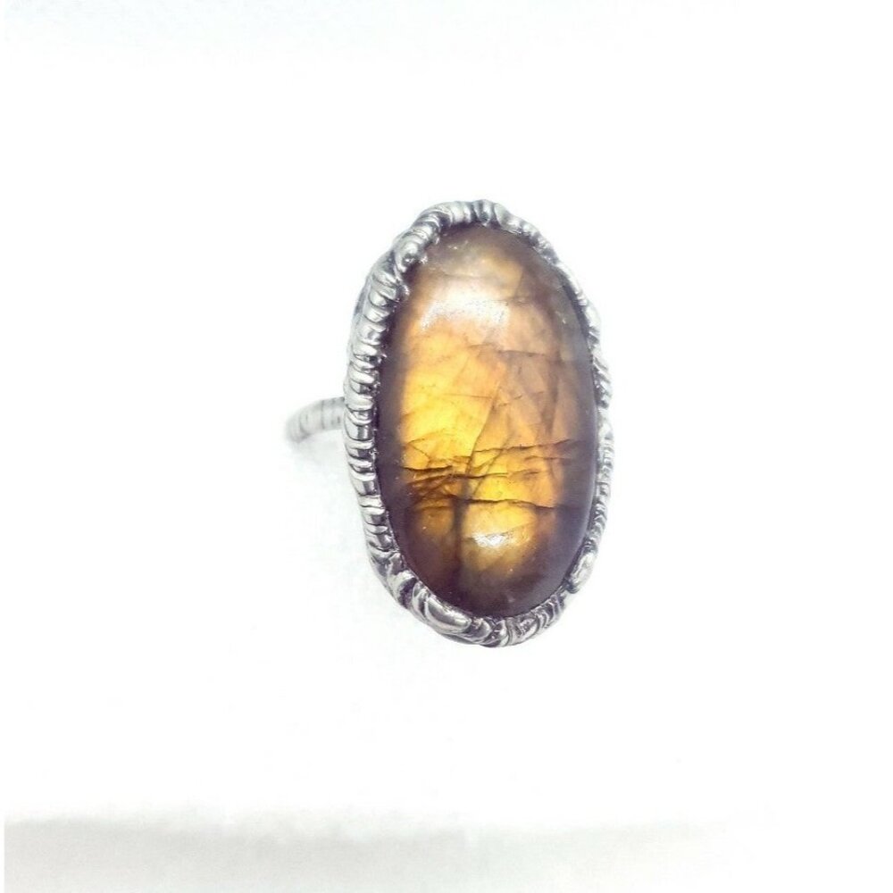 Labradorite Crystal Ring Adjustable - image 5